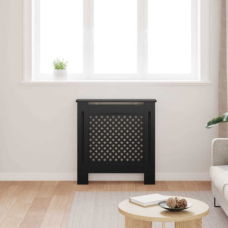 VIDAXL -Radiatorkonstruktion 78 cm MDF Schwarz