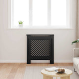 VIDAXL -Radiatorkonstruktion 78 cm MDF Schwarz