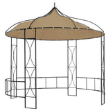 Vidaxl -Laube um 300 x 290 cm Taupe