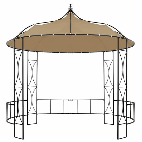 Vidaxl -Laube um 300 x 290 cm Taupe