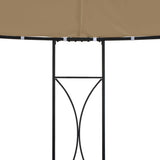Vidaxl -Laube um 300 x 290 cm Taupe