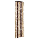 Vidaxl Fly Vorhang 56x200 cm Chenille Beige und hellbraun