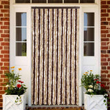 Vidaxx Fliegenvorhang 90x200 cm Chenille Beige und Hellbraun