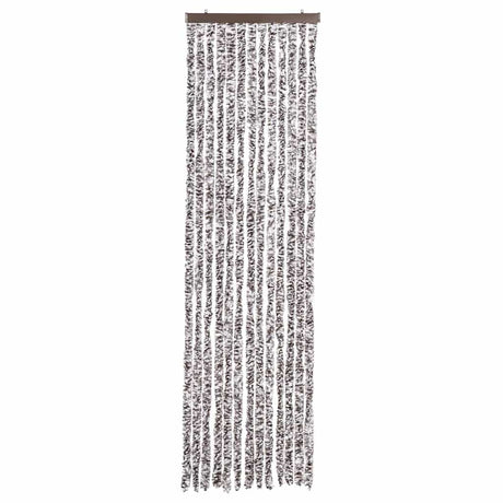 Vidaxl Fly Vorhang 56x200 cm Chenille Brown und Beige
