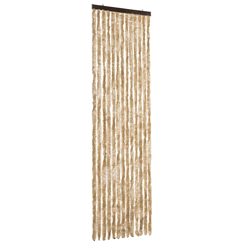 Vidaxl Fly Vorhang 56x200 cm Chenille Beige