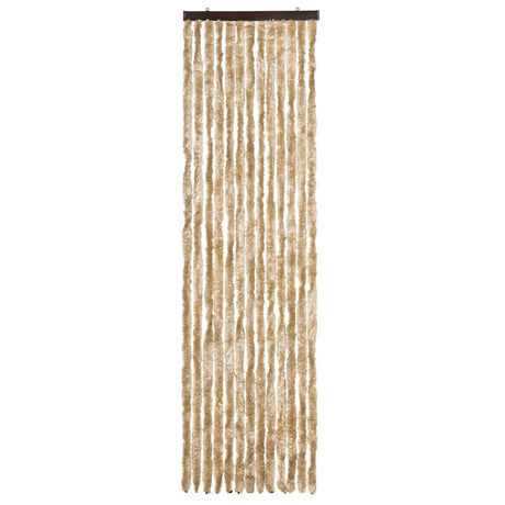 Vidaxl Fly Vorhang 56x200 cm Chenille Beige