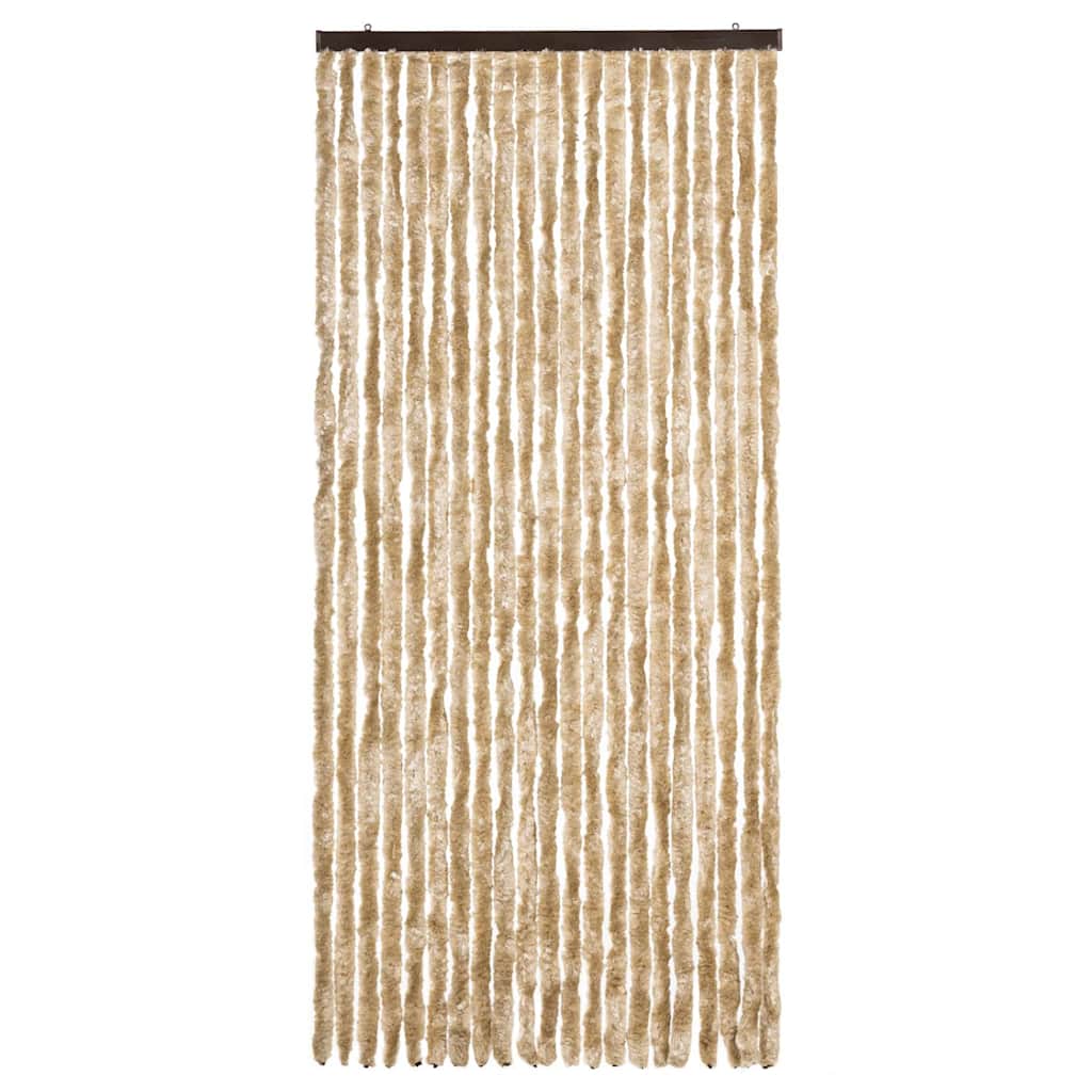 Vidaxl Fly Vorhang 90x200 cm Chenille Beige