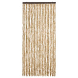 Vidaxl Fly Vorhang 90x200 cm Chenille Beige
