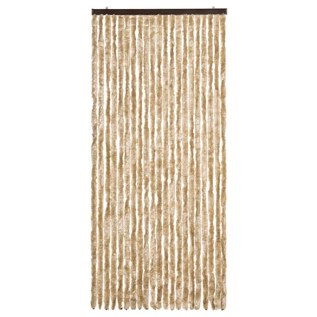 Vidaxl Fly Vorhang 90x200 cm Chenille Beige
