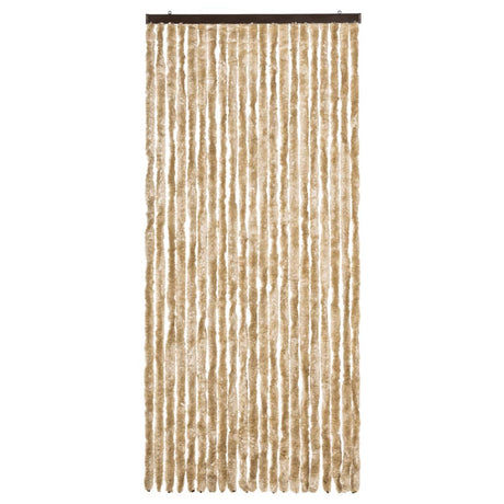Vidaxl Fly Vorhang 90x200 cm Chenille Beige
