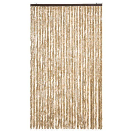 Vidaxl Fly Vorhang 118x220 cm Chenille Beige