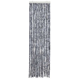Vidaxl Fly Vorhang 56x200 cm Chenille Silberfarbe