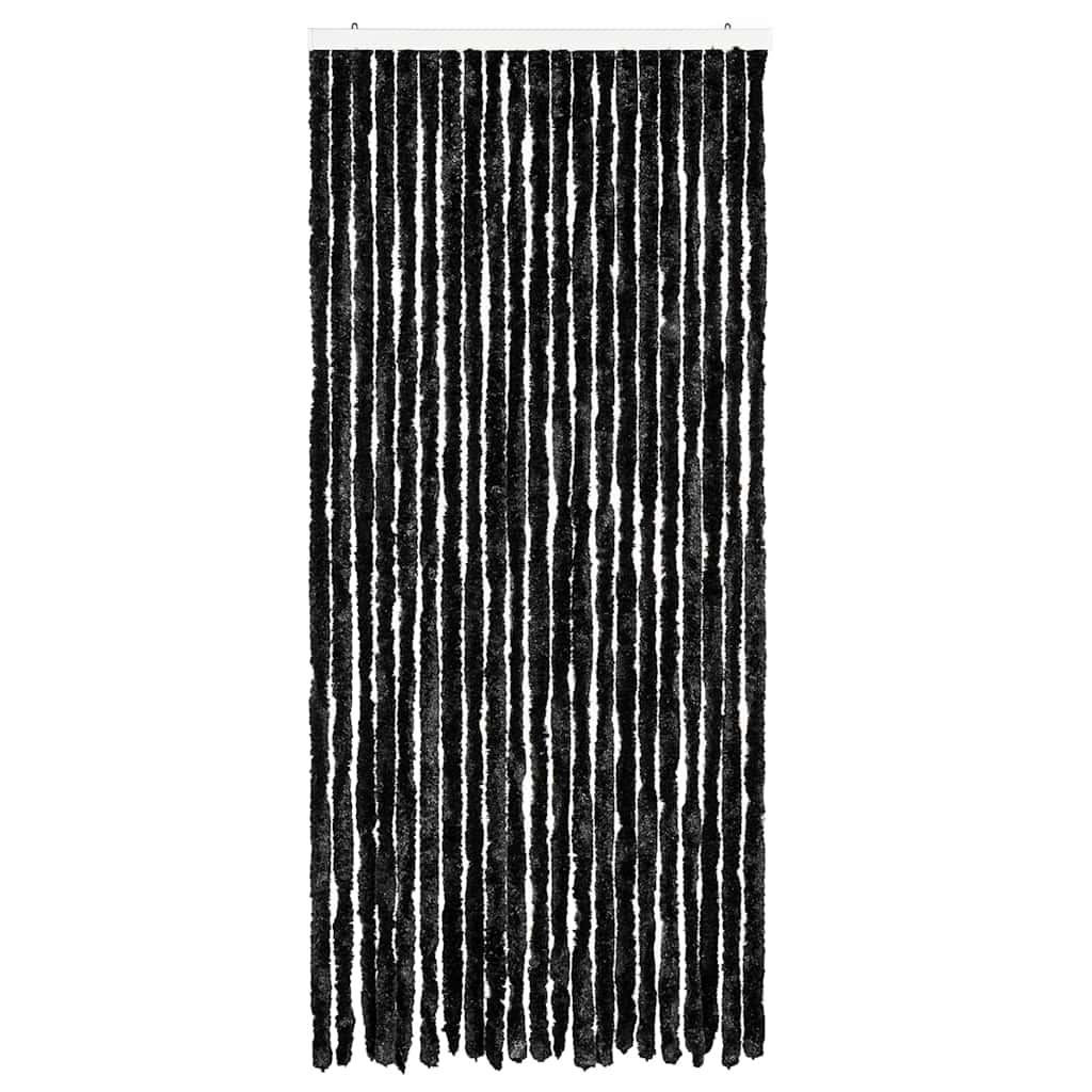 Vidaxl Fly Vorhang 90x200 cm Chenille Anthrazit