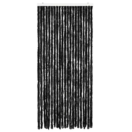 Vidaxl Fly Vorhang 90x200 cm Chenille Anthrazit