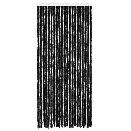 Vidaxl Fly Vorhang 90x200 cm Chenille Anthrazit