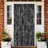 Vidaxl Fly Vorhang 90x200 cm Chenille Anthrazit