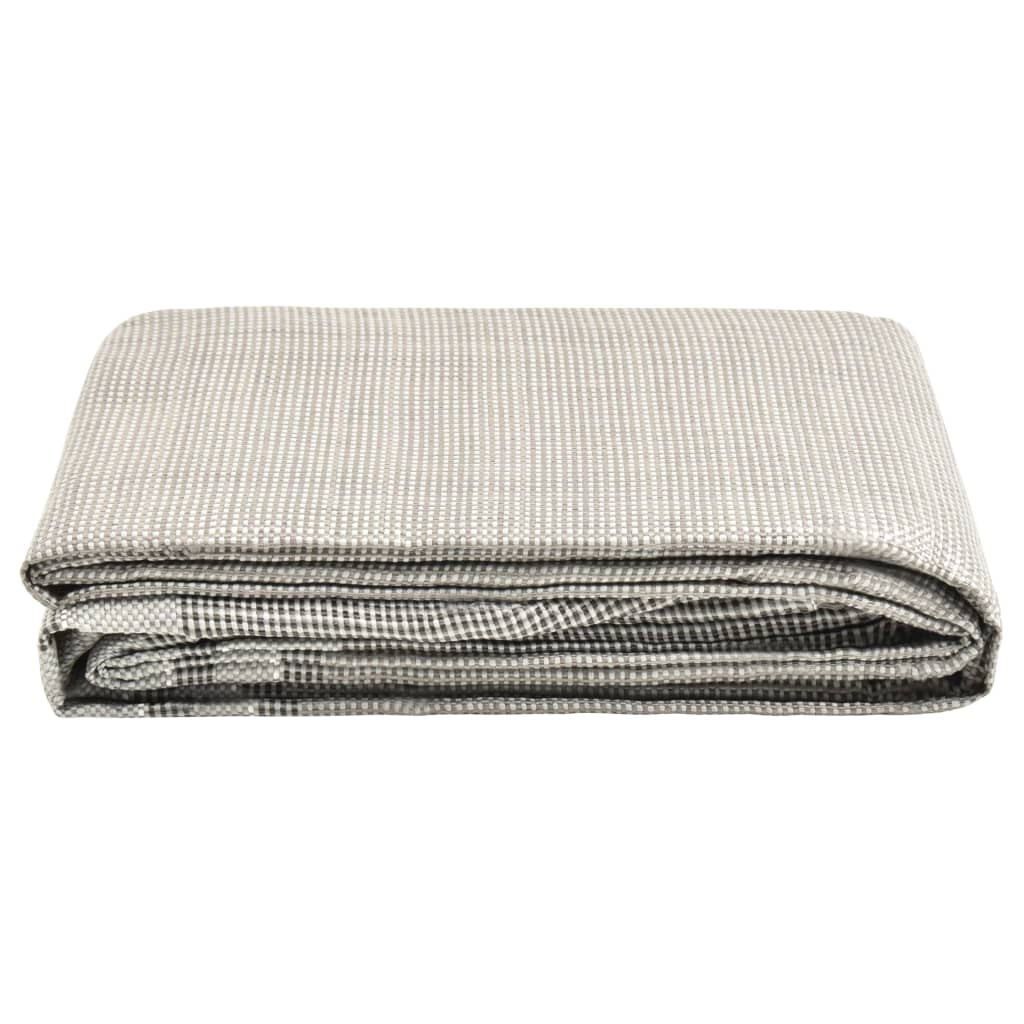 Vidaxl Zelt Teppich 650x250 cm dunkelgrau