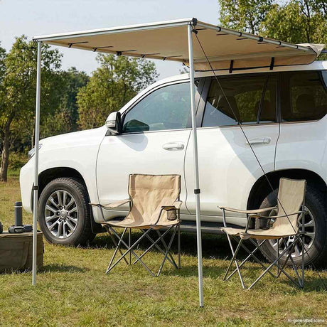 Vidaxl luifel voor camper en caravan 1,2x2x2,15 m beige