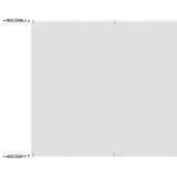 Vidaxl Luifel Vertikal 60x1000 cm Oxford Stoff weiß