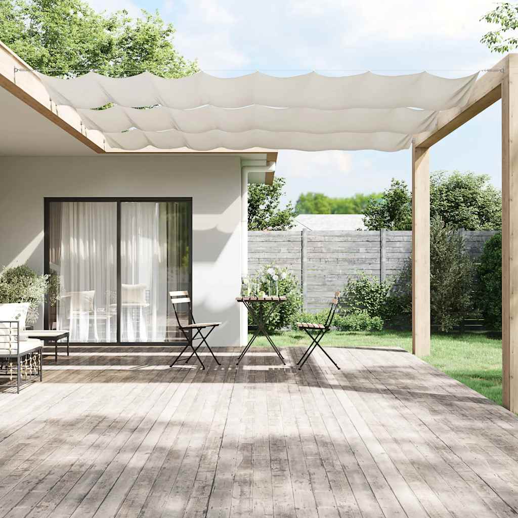 Vidaxl Luifel Vertikal 60x1000 cm Oxford Stoff weiß