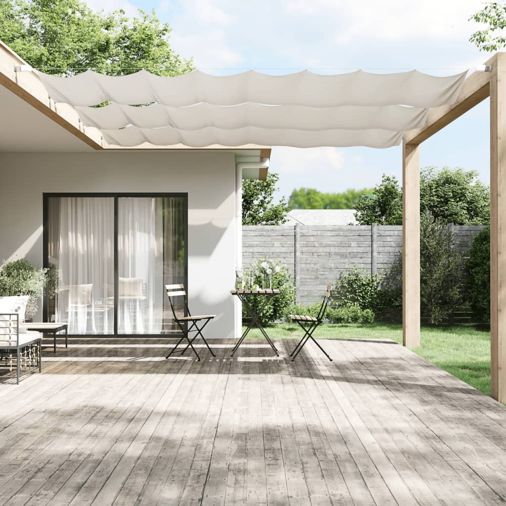 Vidaxl Luifel vertikal 100x420 cm Oxford Stoff weiß