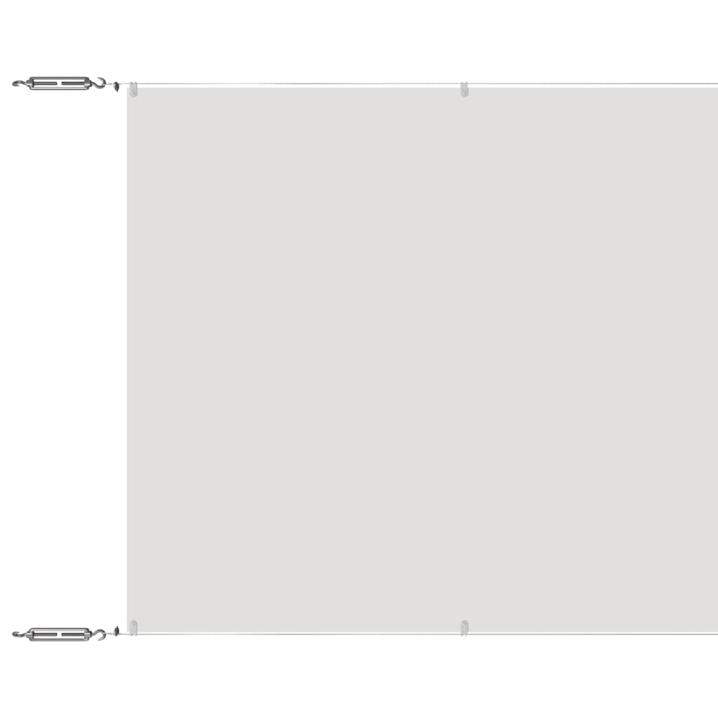 Vidaxl Luifel vertikal 100x800 cm Oxford Stoff weiß