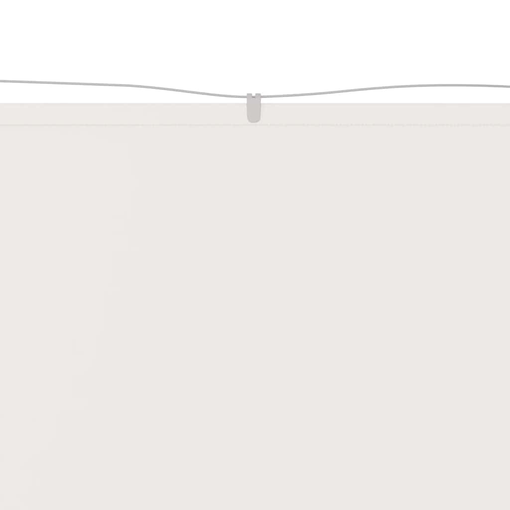 Vidaxl Luifel vertikal 100x800 cm Oxford Stoff weiß