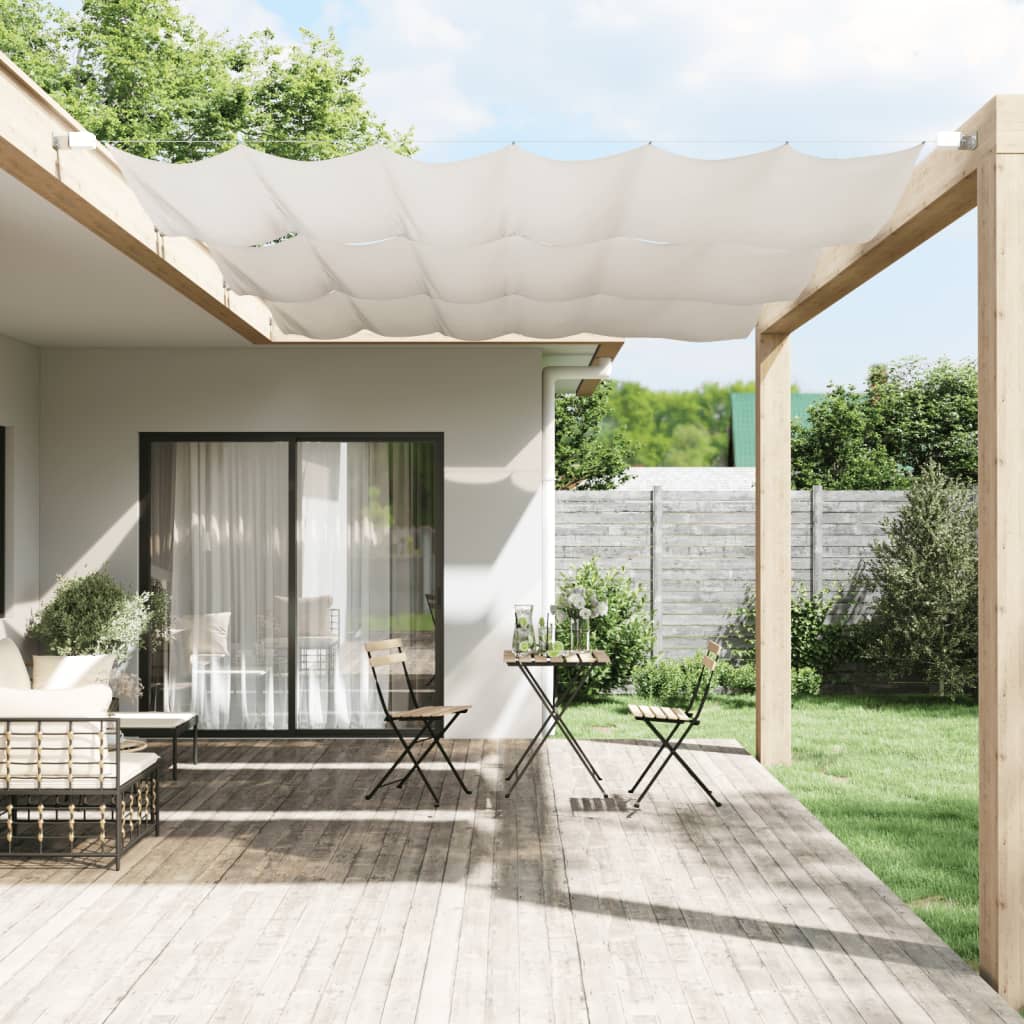 Vidaxl Luifel vertikal 140x270 cm Oxford Stoff weiß