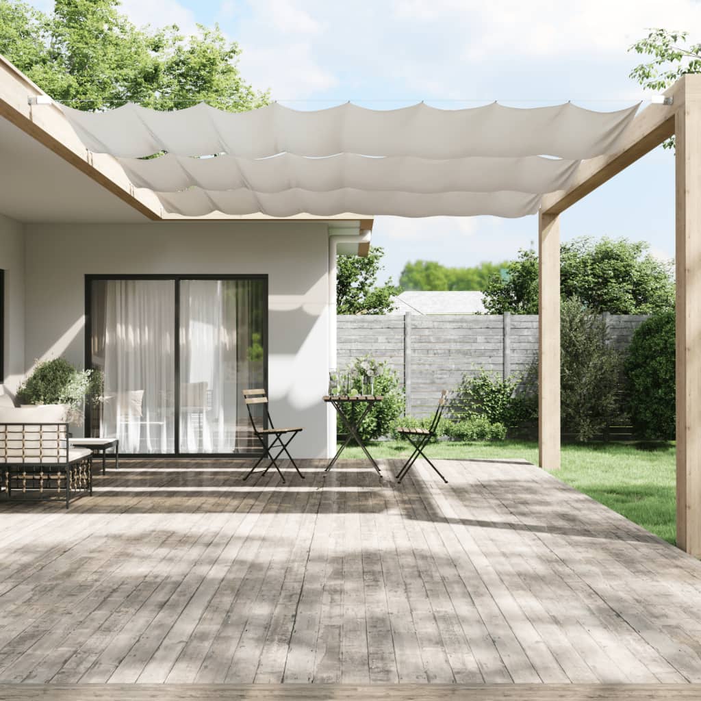 Vidaxl Luifel vertikal 140 x 360 cm Oxford Stoff weiß