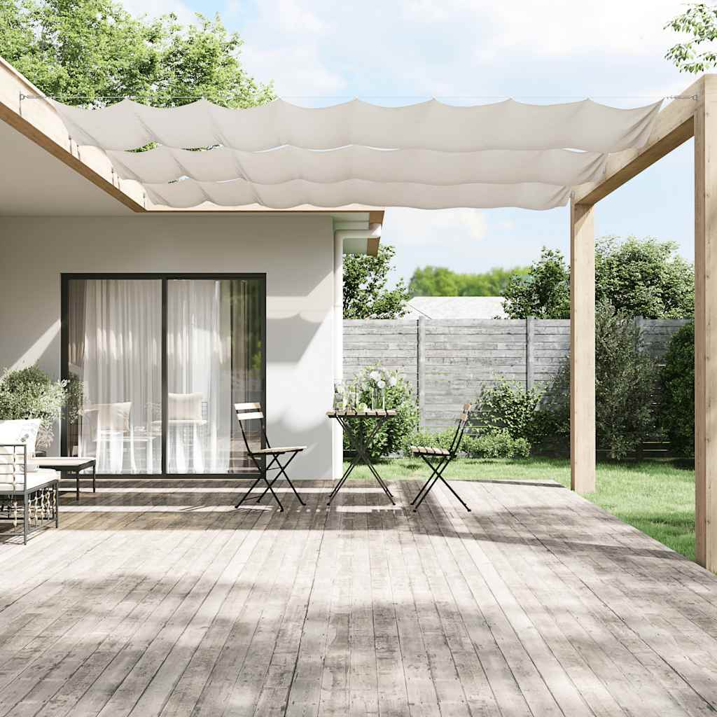 Vidaxl Luifel vertikal 140 x 600 cm Oxford Stoff weiß