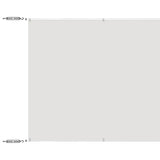 Vidaxl Luifel vertikal 180 x 800 cm Oxford Stoff weiß