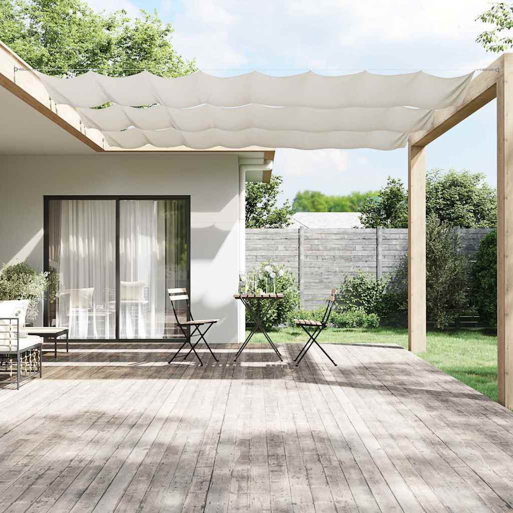 Vidaxl Luifel vertikal 180 x 1200 cm Oxford Stoff weiß