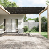 Vidaxl Luifel vertikal 100x360 cm Oxford Stoffanthrazit -gelöscht