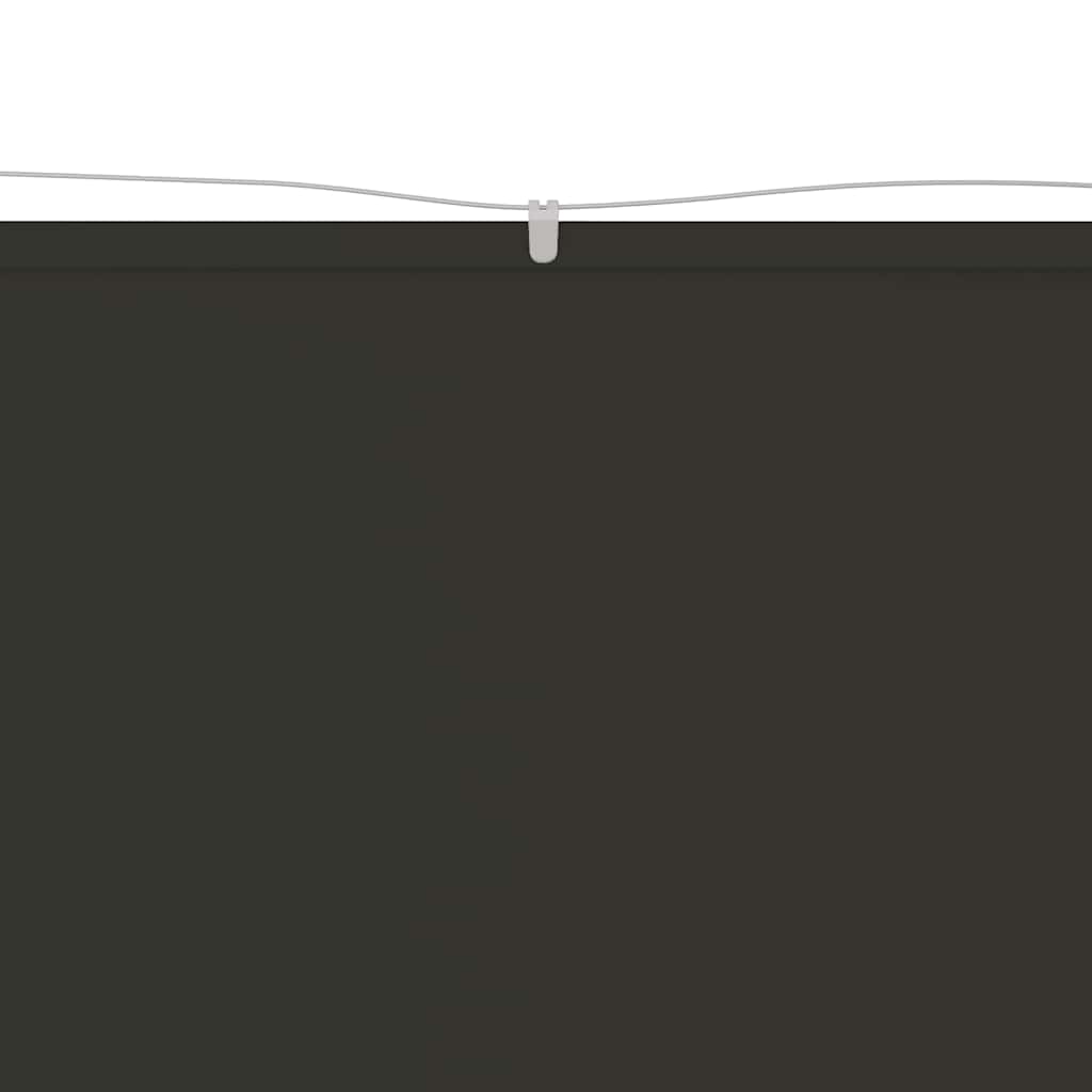 Vidaxl Luifel vertikal 100x1000 cm Oxford Fabric Anthrazit -geläutet