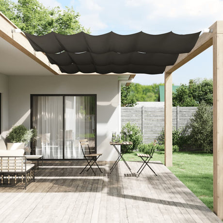 Vidaxl Luifel vertikal 140 x 270 cm Oxford -Stoff -Anthrazit -Gelenke