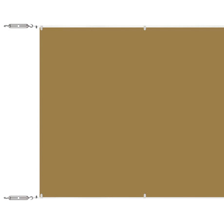Vidaxl Luifel Vertikal 60x1200 cm Oxford Stoff Beige