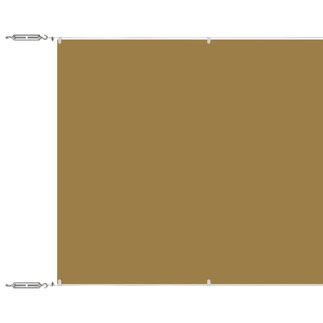 Vidaxl Luifel Vertikal 60x1200 cm Oxford Stoff Beige