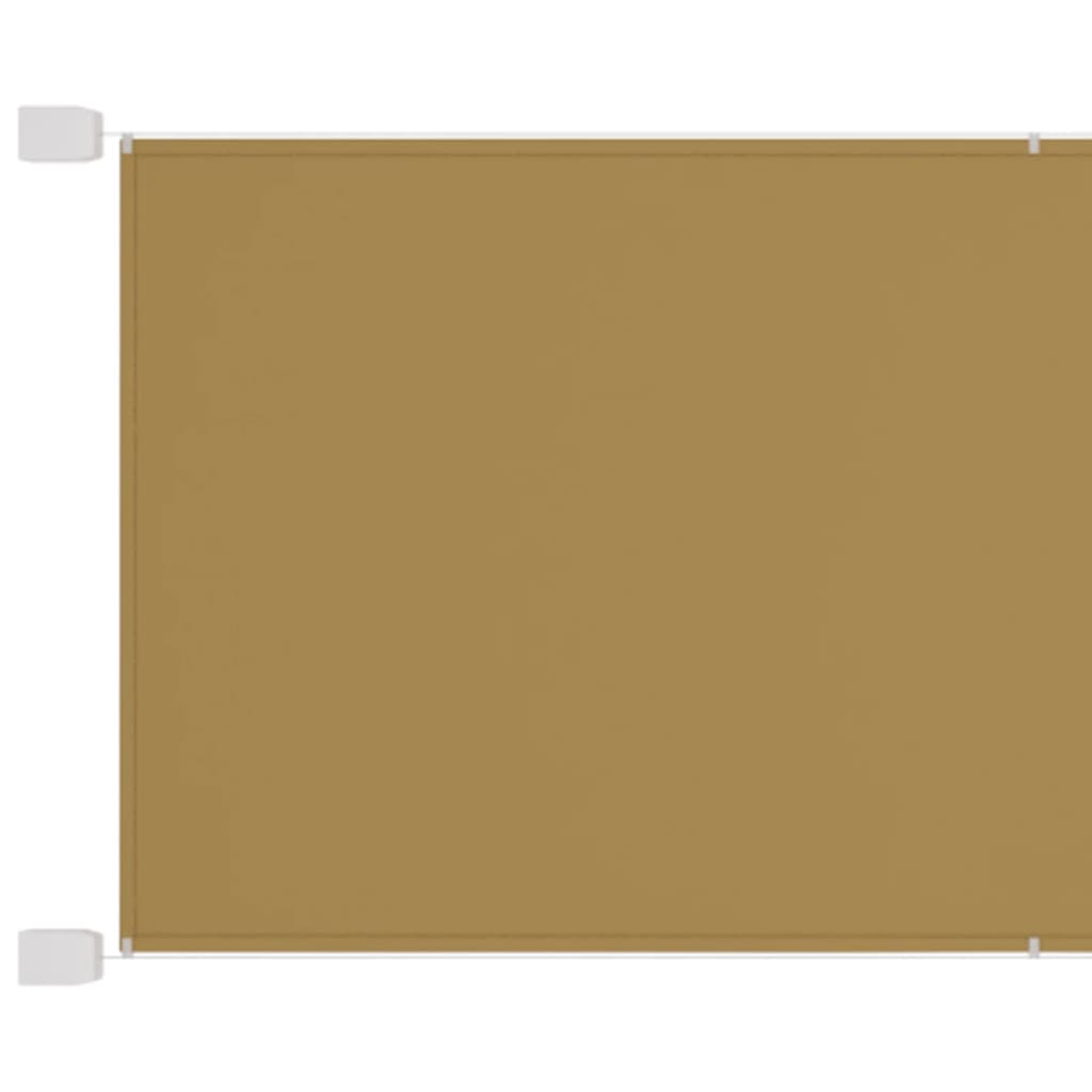 Vidaxl Luifel Vertikal 180 x 600 cm Oxford Stoff Beige