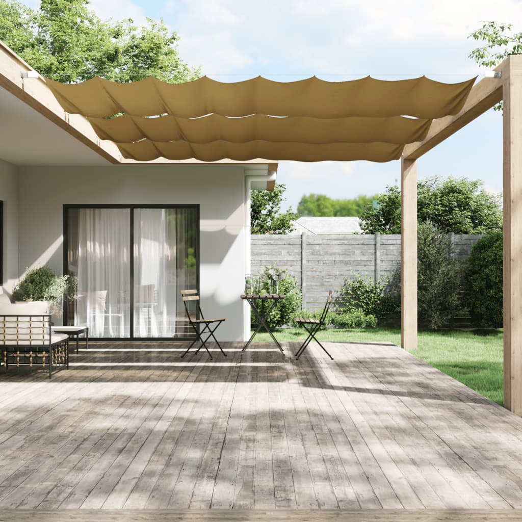 Vidaxl Luifel Vertikal 180 x 600 cm Oxford Stoff Beige