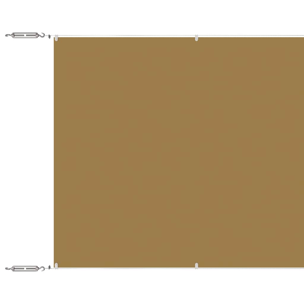 Vidaxl Luifel vertikal 180 x 800 cm Oxford Stoff Beige
