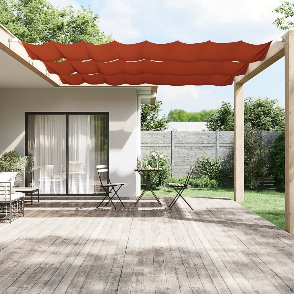 Vidaxl Luifel vertikal 100x420 cm Oxford Fabric Terracotta -Colored