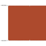 Vidaxl Luifel vertikal 100x800 cm Oxford Fabric Terracotta -Colored