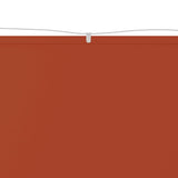 Vidaxl Luifel Vertikal 100x1200 cm Oxford Fabric Terracotta -Colored