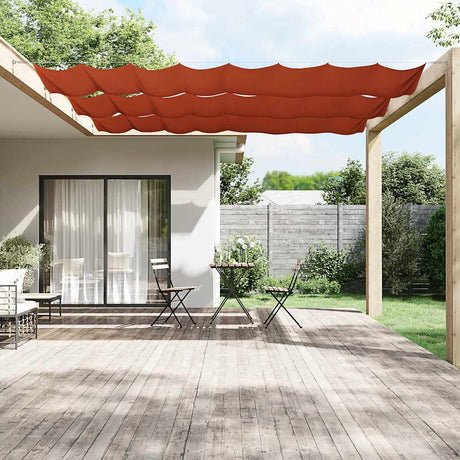 Vidaxl Luifel Vertikal 180 x 600 cm Oxford Fabric Terracotta -gelöscht