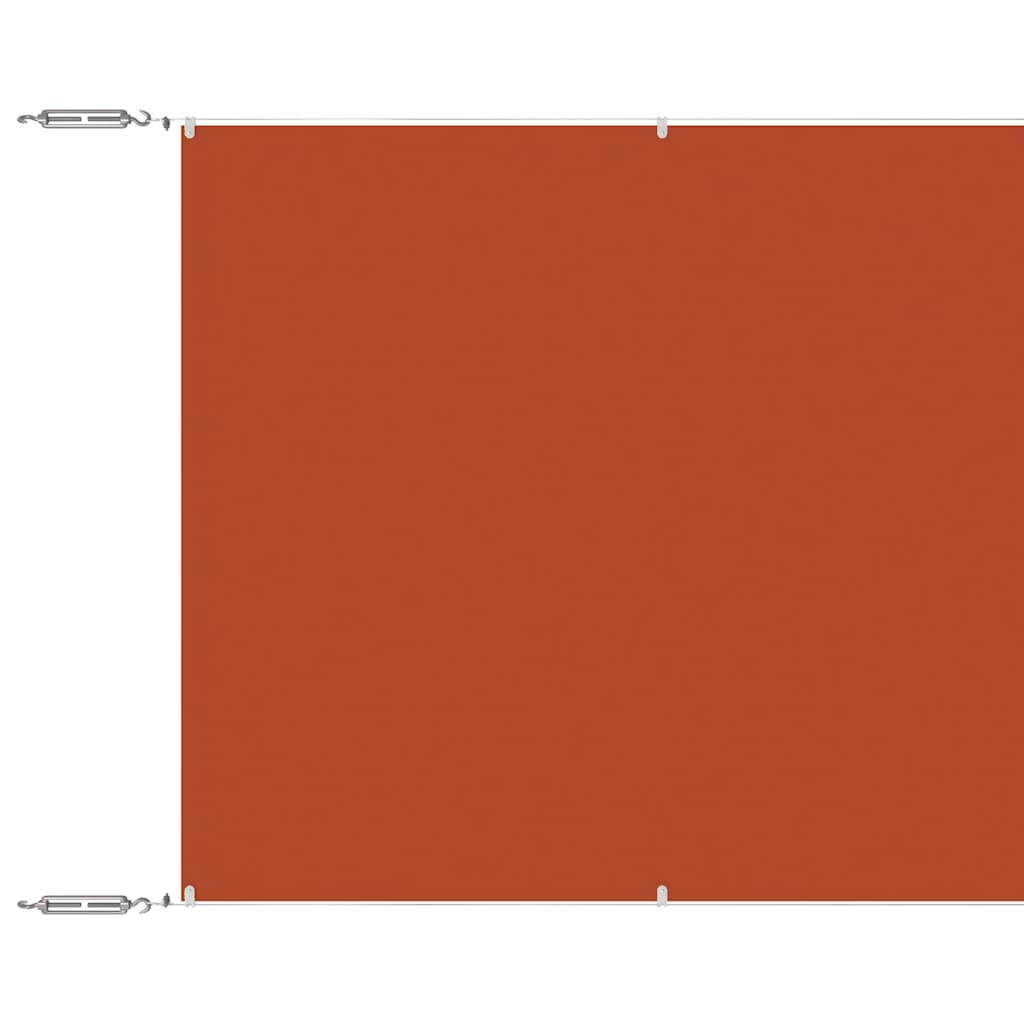 Vidaxl Luifel Vertikal 180 x 1200 cm Oxford Fabric Terracotta -Colored