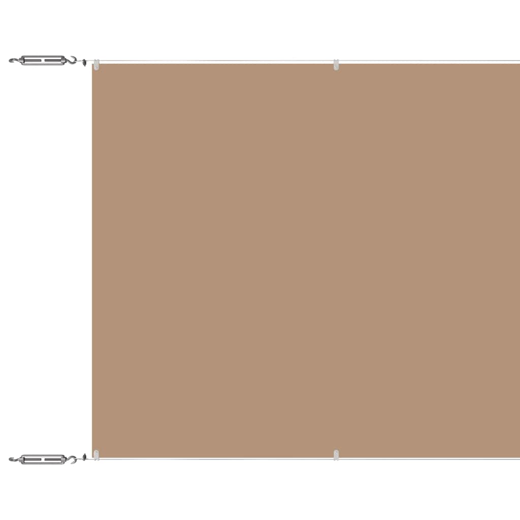 Vidaxl Luifel Vertikal 60x1000 cm Oxford Stofftaupe