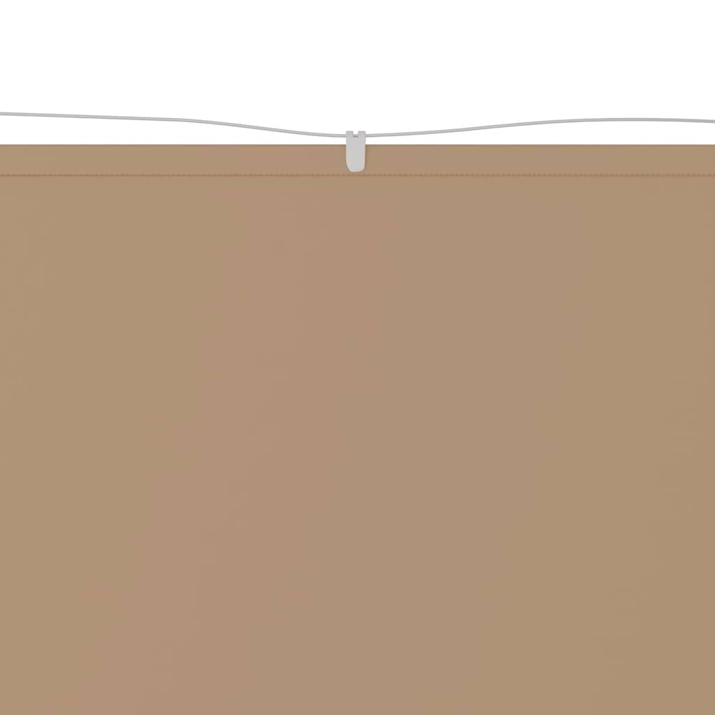 Vidaxl Luifel Vertikal 60x1000 cm Oxford Stofftaupe
