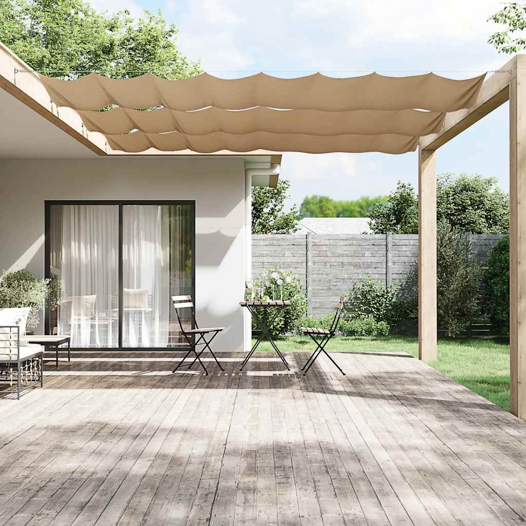 Vidaxl Luifel Vertikal 60x1000 cm Oxford Stofftaupe