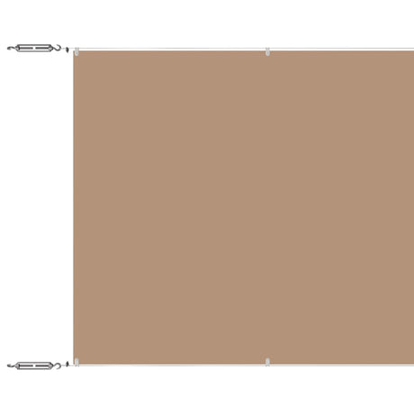 Vidaxl Luifel Vertikal 60x1200 cm Oxford Stofftaupe