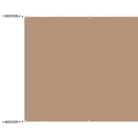 Vidaxl Luifel Vertikal 60x1200 cm Oxford Stofftaupe